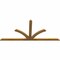 Ekena Millwork Richland Rough Sawn Timber Gable Bracket, Western Red Cedar, 96"W x 44"H x 2"D x 4"F, 11/12 Pitch GBW096X44X0204RIC00RWR - alternate 3
